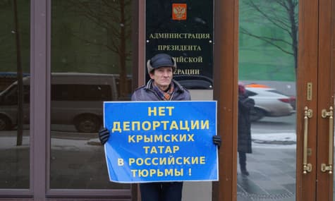 У Москві влаштували акцію з вимогою звільнити кримських політв’язнів