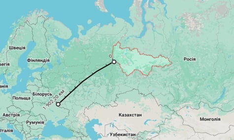 Вперше повітряна тривога у рф розтягнулась за 2000 км від кордону України