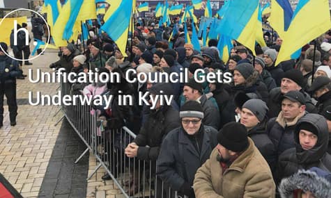Thousands Gather in Kyiv for Ukrainian Orthodox Church’s Unification Council