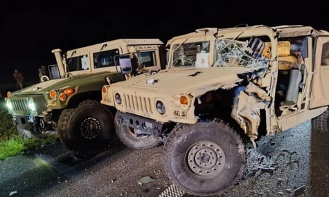 У Польщі на дорозі зіткнулися колона американської військової техніки та автобус: поранені троє солдатів