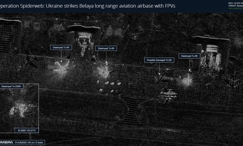 Атака СБУ на аэродромы рф: в сети появились первые спутниковые снимки с уничтоженной авиацией на «Белой»