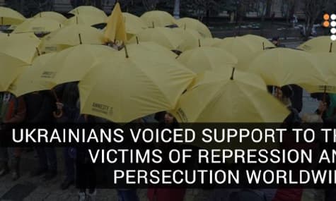 Ukrainians Voiced Their Support To The Victims Of Repression And Persecution Worldwide