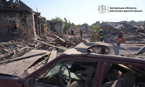 Наслідки російської атаки по приватному сектору Запоріжжя Наслідки російської атаки по приватному сектору Запоріжжя