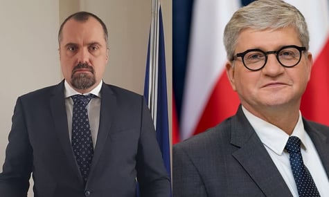 Зліва направо. Посли Польщі у Китаї і Румунії, Якуб Кумох і Павел Солох