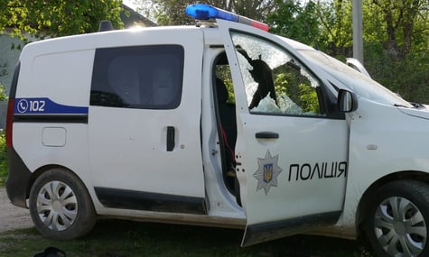Пошкоджений автомобіль поліції