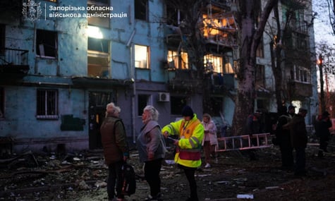 Наслідки російського удару по Запоріжжю 22 жовтня Наслідки російського удару по Запоріжжю 22 жовтня