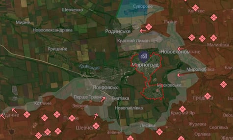 Окупанти зайшли на околиці Мирнограда, тривають вуличні бої — військові