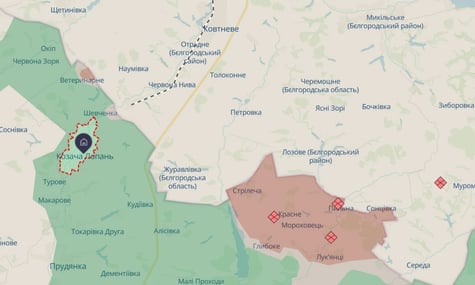 Окупанти просочуються через кордон на Харківщині, проникають до Козачої Лопані