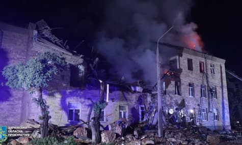 В Харькове российские дроны попали в общежитие и спортивный объект. Ранен охранник