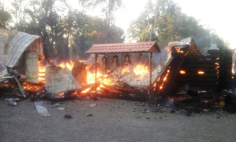 В Кривом Роге сгорела церковь УПЦ МП