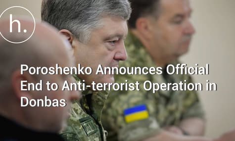 Poroshenko Announces Official End to Anti-terrorist Operation in Donbas