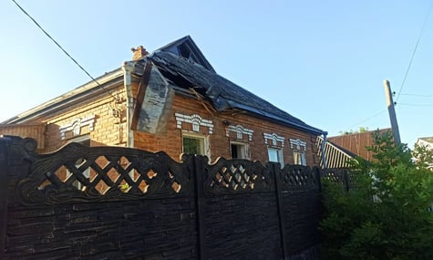 Будинок у Дергачах, який двічі атакували росіяни