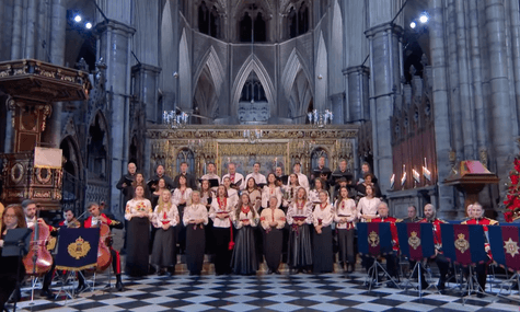 Виступ хору «Пісні для України» в різдвяному зверненні короля Чарльза III