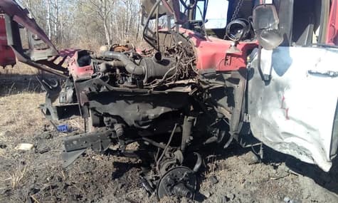 В Луганской области подорвался пожарный автомобиль: три человека пострадали