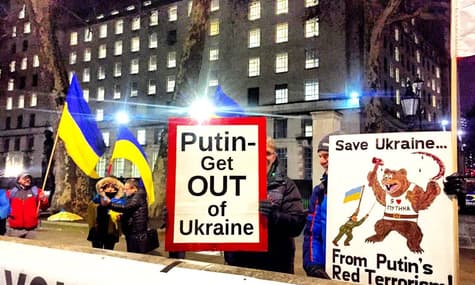 «Putin get out of Ukraine»: у центрі Лондона українці провели акцію проти агресії РФ