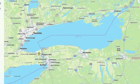 В Apple Maps після Google змінили назву озера Онтаріо на «озеро Америка» через указ Трампа. Поза США досі стара назва