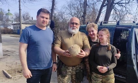 Кістка мамонта часів палеоліту Кістка мамонта часів палеоліту