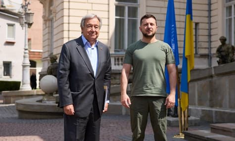 Зеленський погодив з генсеком ООН параметри можливої місії МАГАТЕ на Запорізьку АЕС