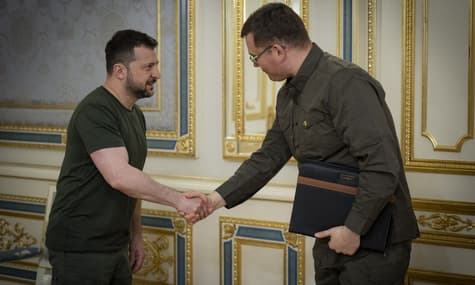 Зеленский встретился с министром национальной обороны Литвы