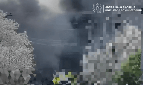 Наслідки удару по Запоріжжю