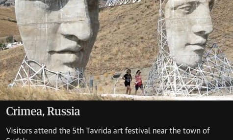 The Guardian опубликовал фото из аннексированного Крыма с подписью «Россия»