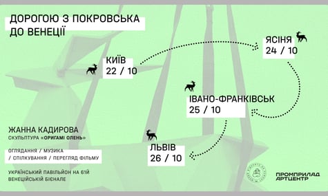 У Києві, Львові та на Франківщині покажуть скульптуру, яка представить Україну на Венеційській бієнале