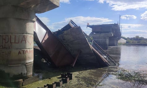 россияне заявили, что ВСУ якобы уничтожили мост в Курской области