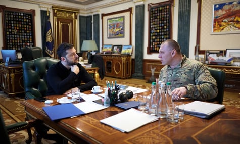 President Volodymyr Zelenskyy at a meeting with Vasyl Maliuk, Head of the Security Service of Ukraine President Volodymyr Zelenskyy at a meeting with Vasyl Maliuk, Head of the Security Service of Ukraine