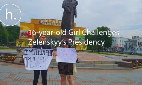 16-year-old Girl Challenges Zelenskyy’s Presidency
