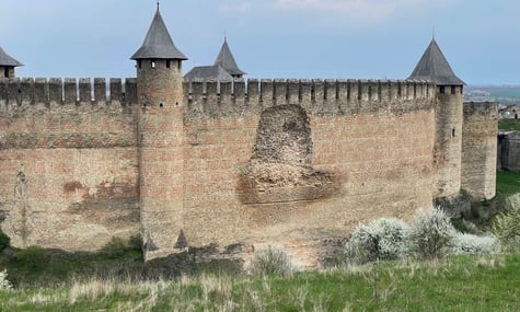 Обвал стіни Хотинської фортеці