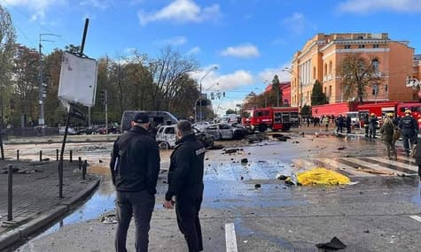 В результате ракетных обстрелов Киева погибли по меньшей мере 5 человек