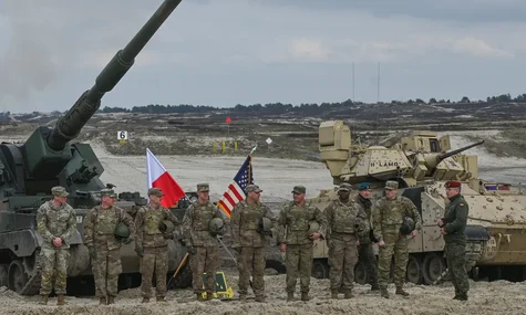 Ілюстративне фото. Американські та польські військові під час спільних навчань у Польщі, 12 квітня 2023 року
