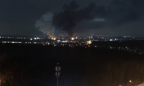 Вблизи Москвы на коксогазовом заводе раздался взрыв, вспыхнул пожар