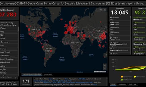 В мире уже более 300 000 человек заразились коронавирусом, 13 000 умерли