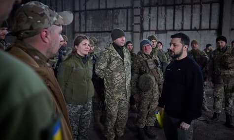 Зеленський відвідав передові позиції на Бахмутському напрямку