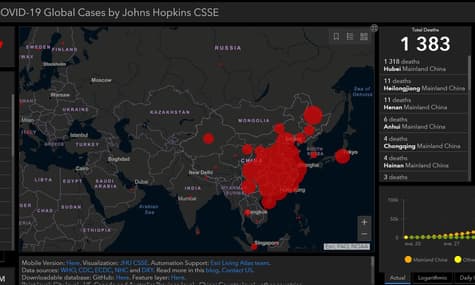 Від китайського коронавірусу померли понад 1300 людей, майже 7 тисячам вдалося одужати