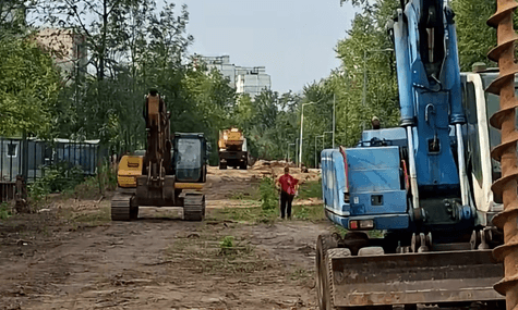 На Теремках відновили роботи, попри обіцянку на два тижні призупинити вирубку дерев — активістка