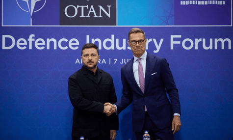 Президент України Володимир Зеленський та фінський лідер Александер Стубб