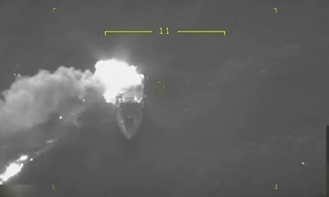 Українські моряки знищили катер із російським десантом біля узбережжя Херсонщини (ВІДЕО)