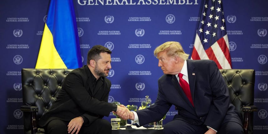 Президент України Володимир Зеленський і президент США Дональд Трамп Президент України Володимир Зеленський і президент США Дональд Трамп