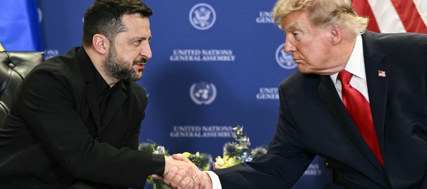 Президент США Дональд Трамп та Президент України Володимир Зеленський