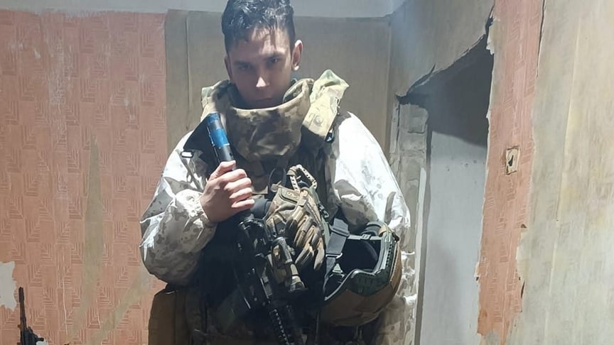 Литовский доброволец Томас Валентелис