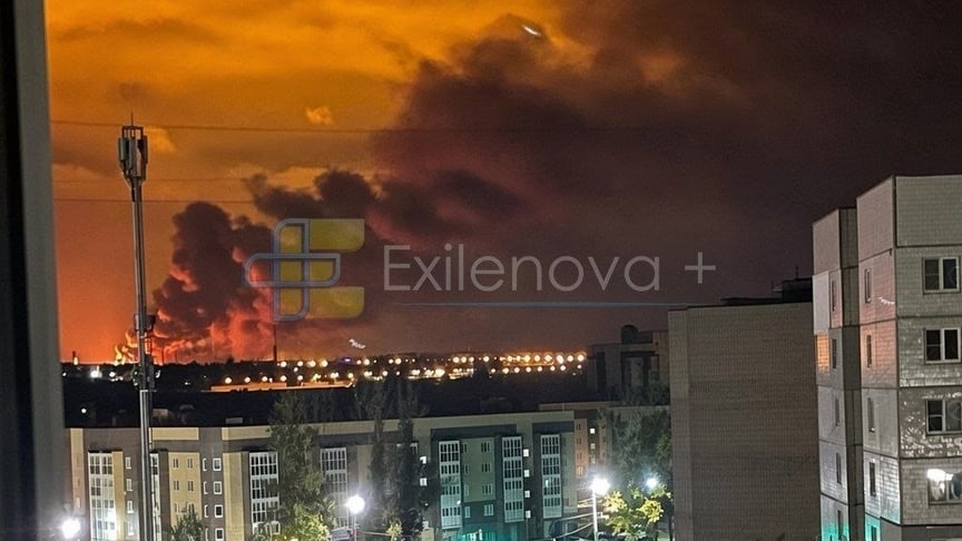 Пожежа на території Ярославського НПЗ