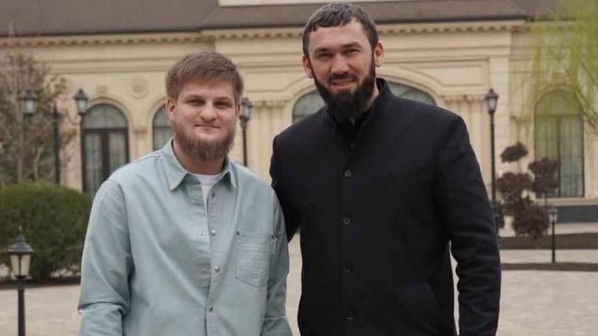 Ахмат Кадиров разом із главою уряду Чечні Магомедом Даудовим