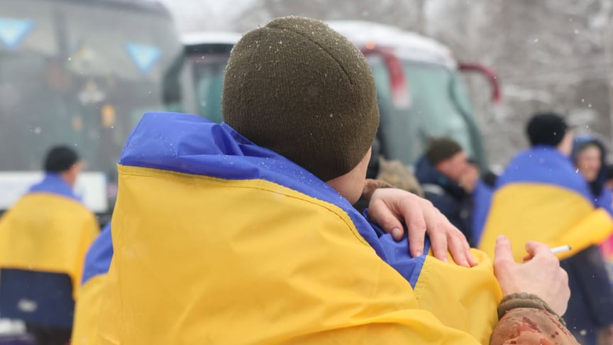 Українці, звільнені з російського полону Ілюстративне фото. Українці, звільнені з російського полону
