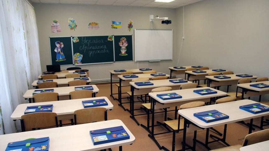 Ілюстративне фото. Шкільний клас у школі в селі Лобойківка, що в Дніпропетровській області, 1 вересня 2017 року