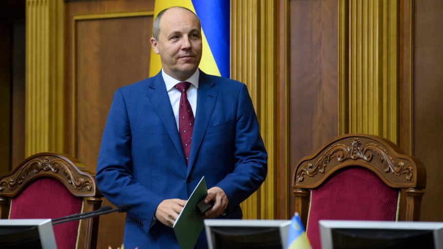 Андрій Парубій у залі Верховної Ради, 2017 рік