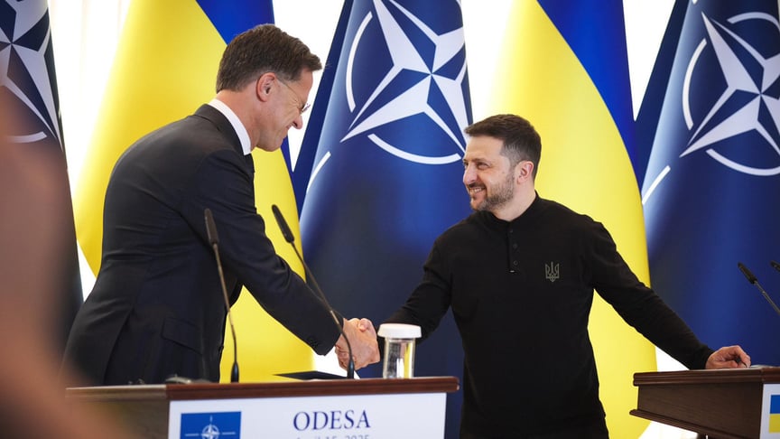 Ілюстративне фото. Генсек НАТО Марк Рютте та президент України Володимир Зеленський