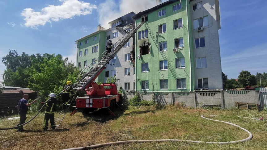 Пожар в пятиэтажке в Киевской области, 21 июня 2021 года
