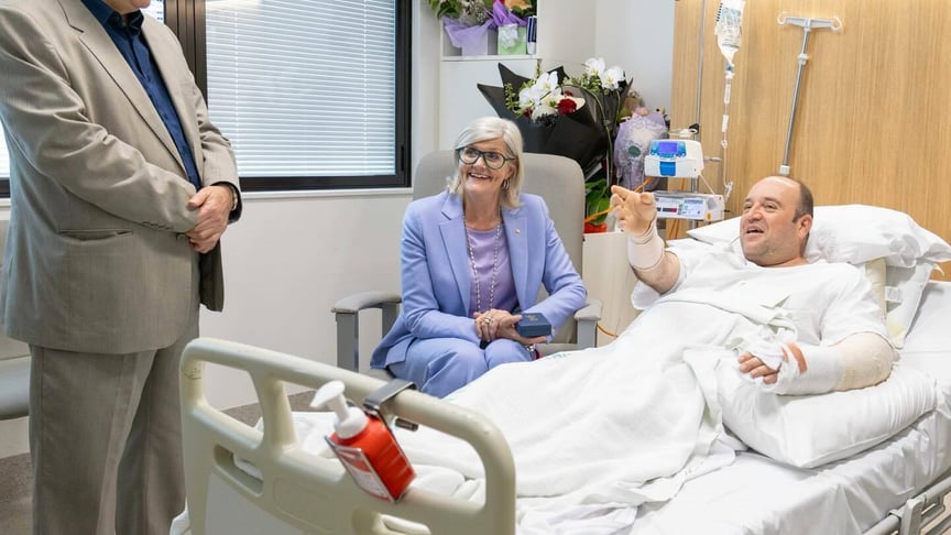 43-річний сирієць Ахмед аль-Ахмед у лікарні